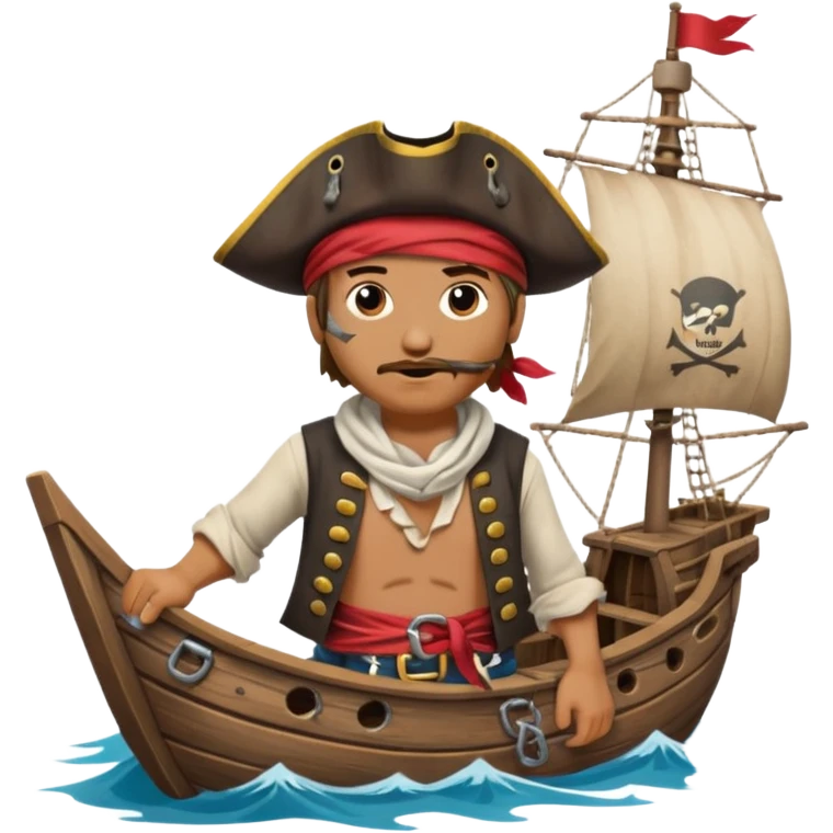 Love pirates ocean emoji