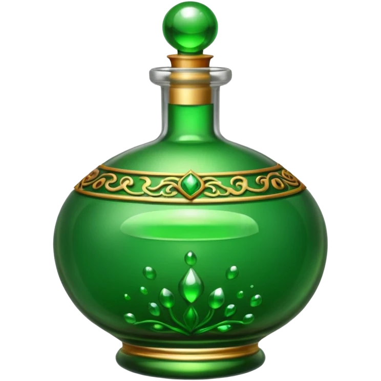 Green poison bottle emoji