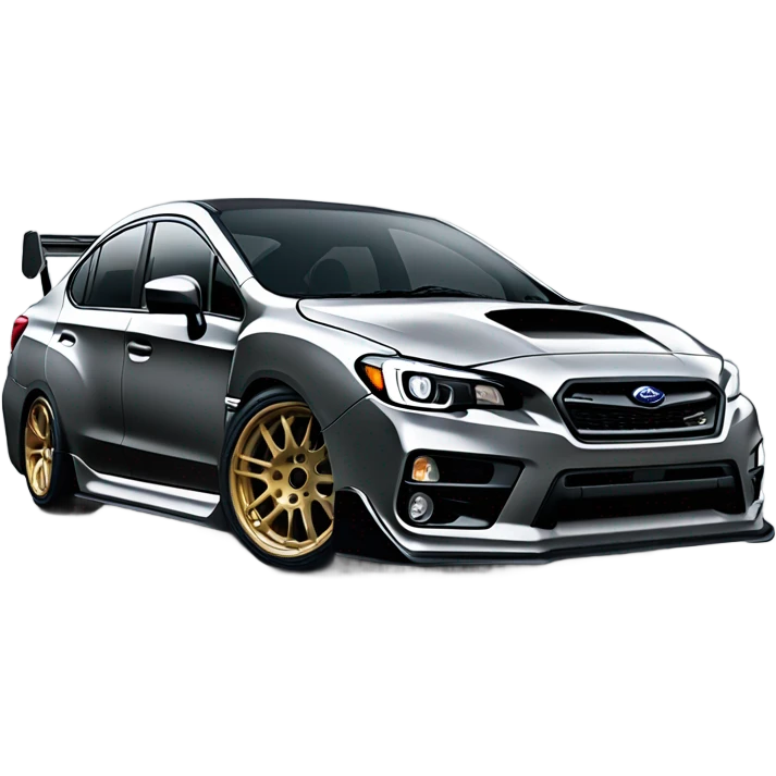 Subaru WRX slammed to the ground emoji