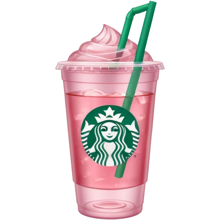 pink iced tea Starbucks drink emoji