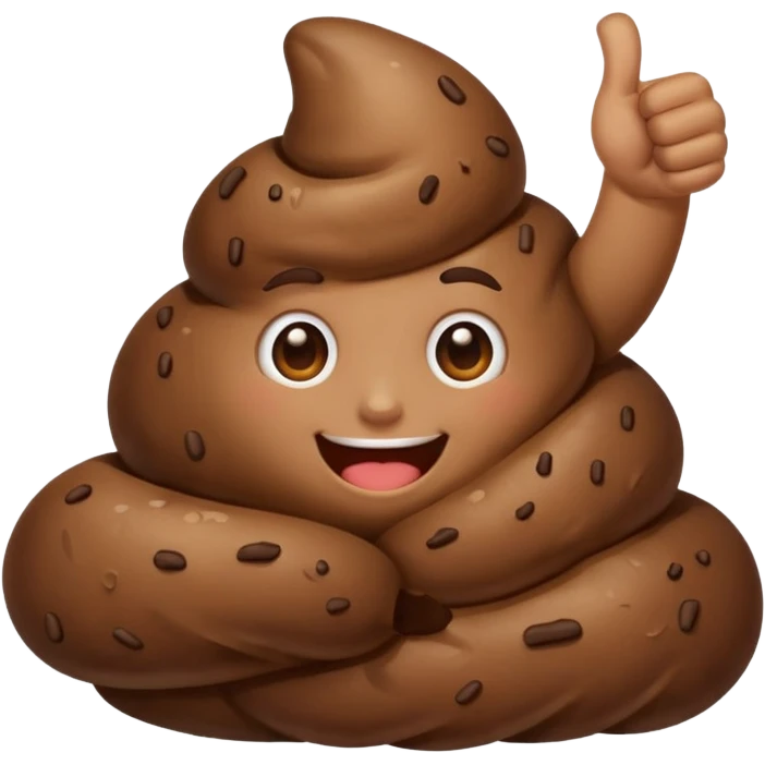 Poop thumbs up emoji