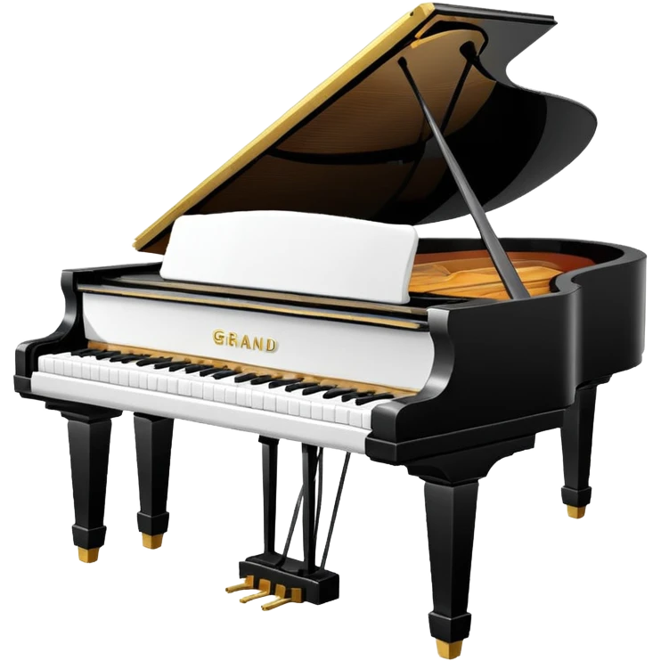 piano with white color  emoji