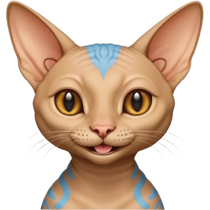 sphinx cat smiling emoji
