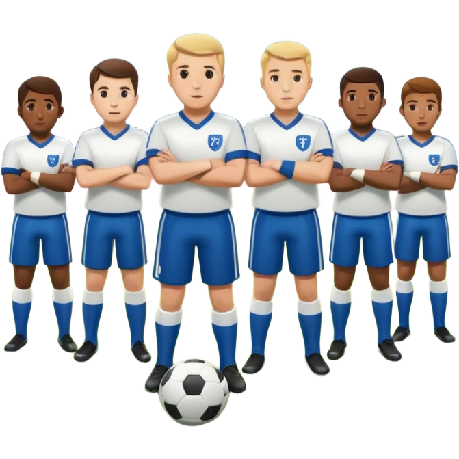 football manager and players emoji