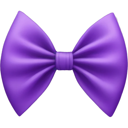 purple bow emoji