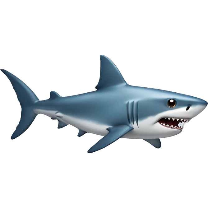 Shark with HUGE head emoji