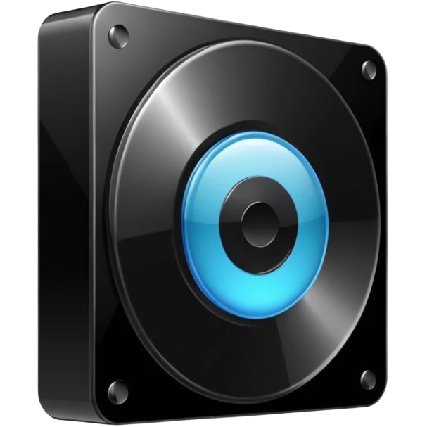 black computer disk emoji