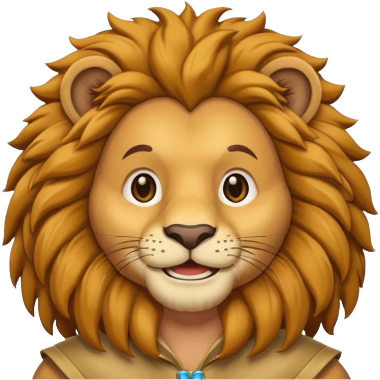 man in lion  costume  emoji