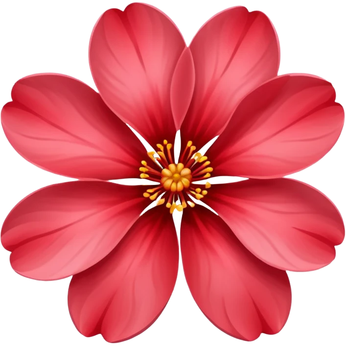 red sakura flower emoji