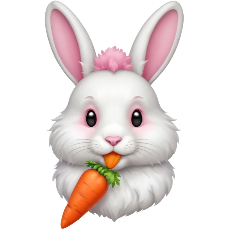 carrot-eating rabbit emoji