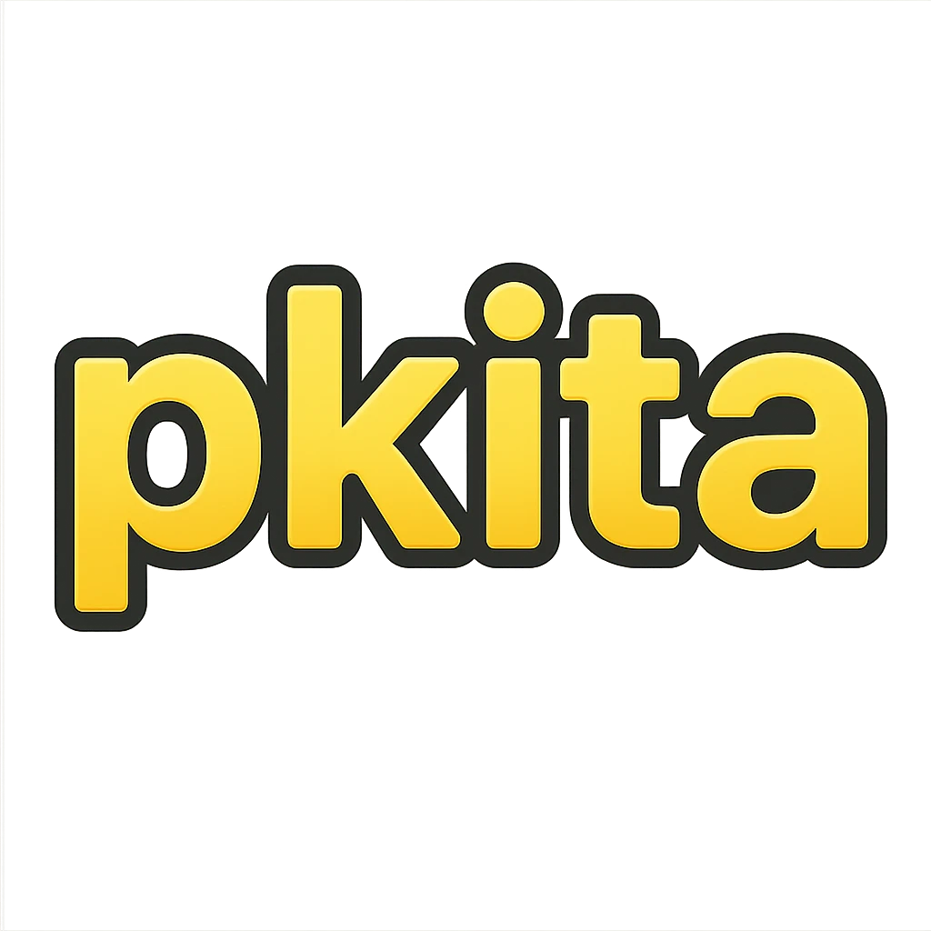 the word 'pkita' in apple style emoji, text included emoji