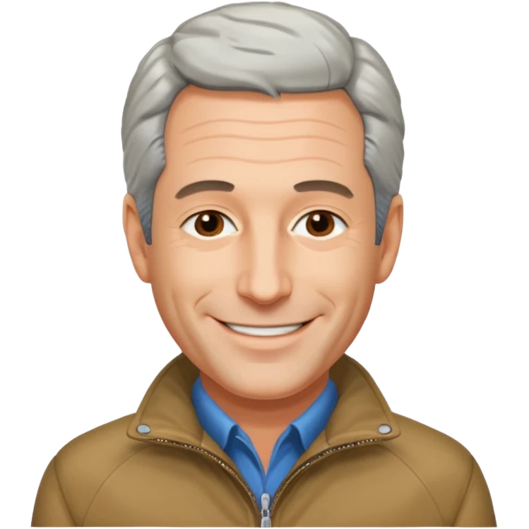 Jeffery Epstein with jacket emoji