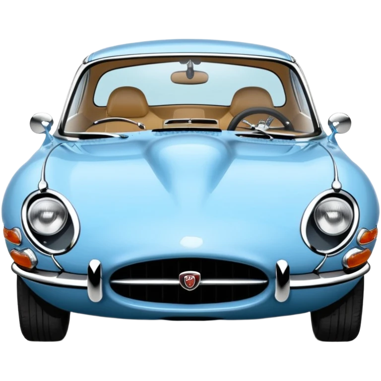 1970 e type jaguar 2+2 light blue  emoji