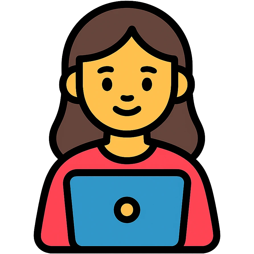 chica con computadora emoji