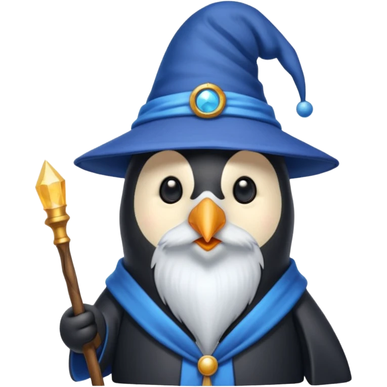 Penguin Wizard emoji