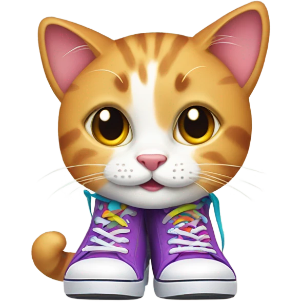 cat with shoes emoji