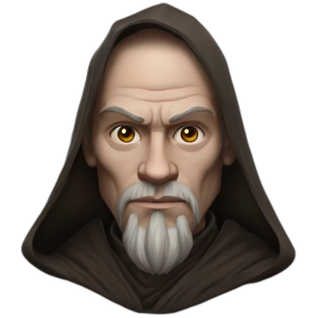hyperrealist sith jedi in world of warcraft without facial hair emoji