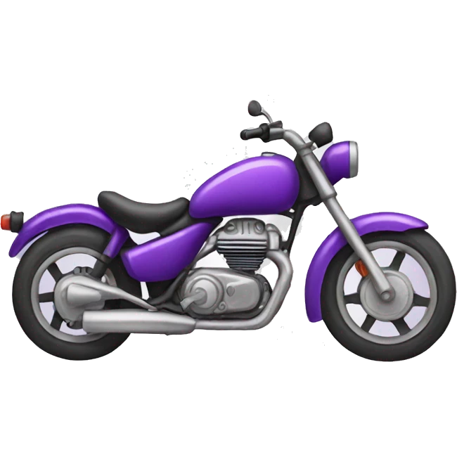 Purple motorbike emoji