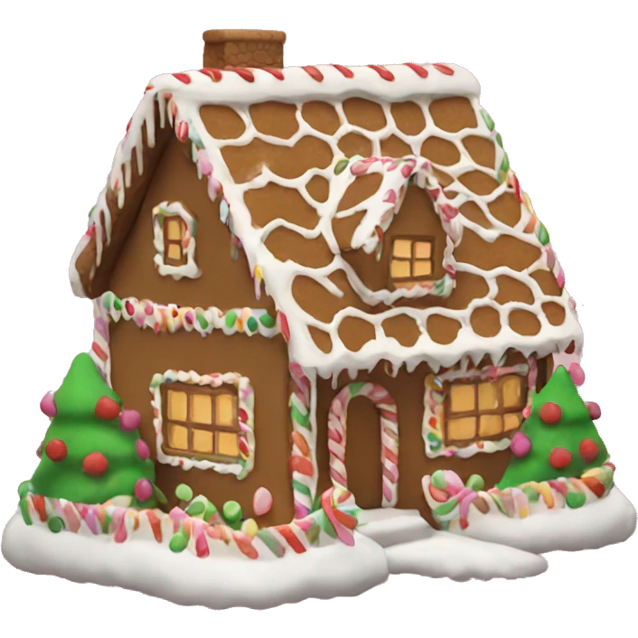 aesthetic gingerbread house emoji