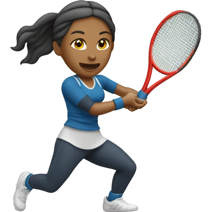 mujer maravilla jugando al tenis emoji