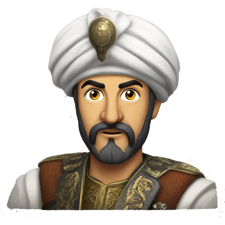  ottoman janissary photorealistic serious emoji