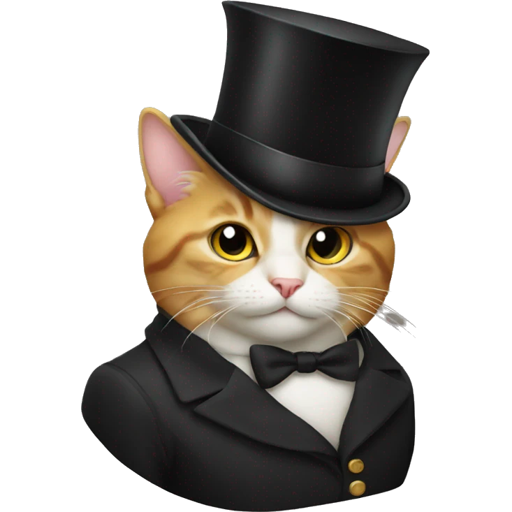 cat in a top hat emoji