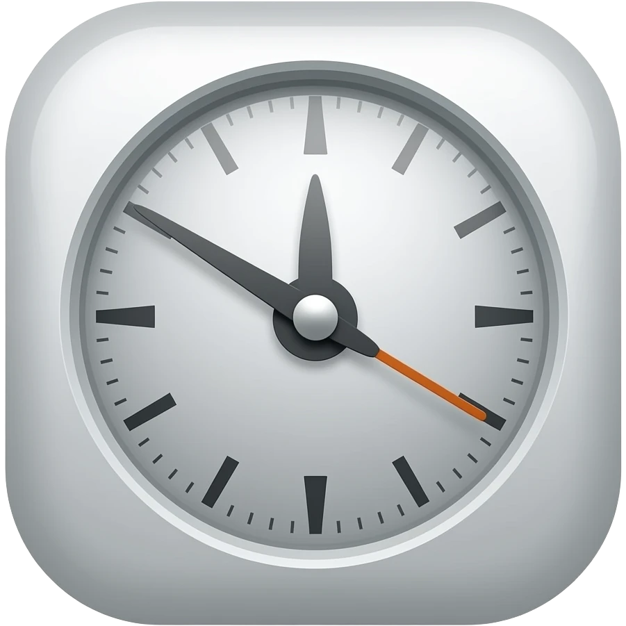 App logo for my app that works as a clock emoji