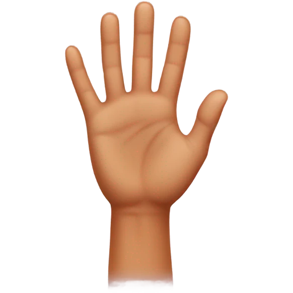 Hang loose hand tan emoji