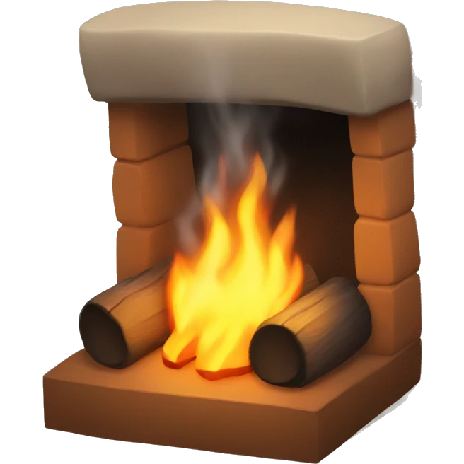 cozy warm fire emoji