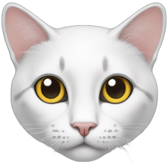 Cat, White nail emoji