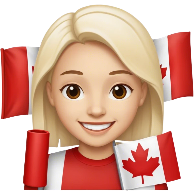 Canadian super happy  emoji