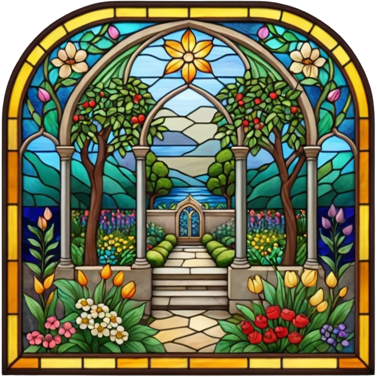 Stained glass window emoji