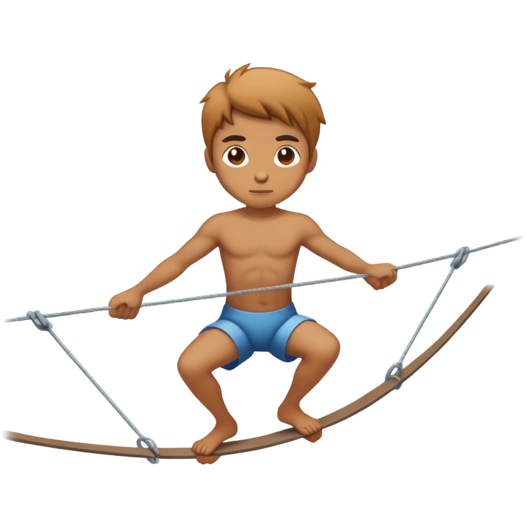 person balancing on tightrope
 emoji