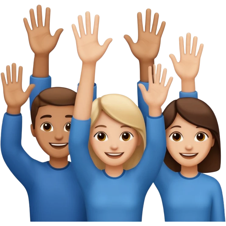 christians raising up hands emoji