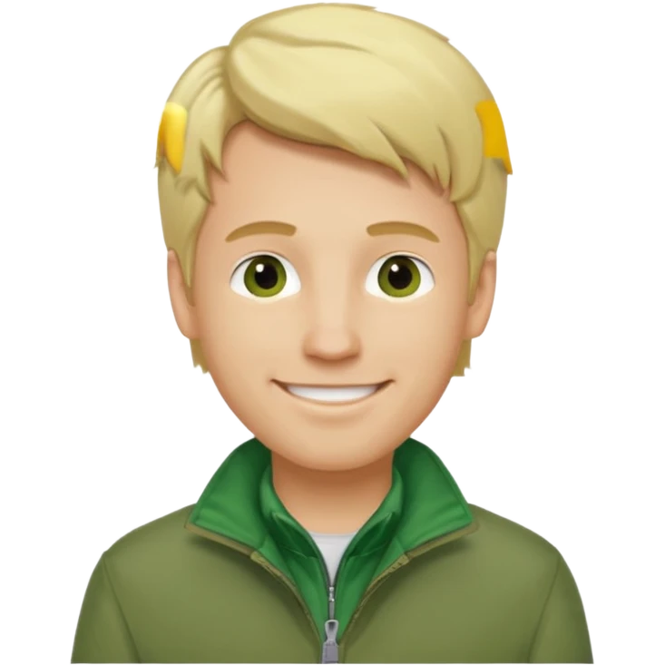james silent hill a man with blonde hair and green jacket emoji