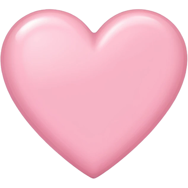 Baby Pink iPhone heart emoji
