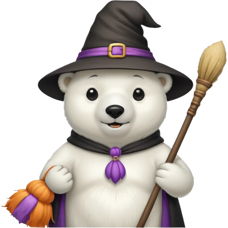 polarbear in role witch emoji