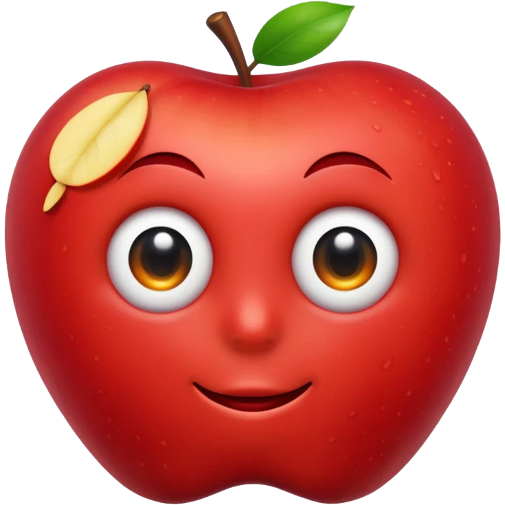 Apple eye emoji blink emoji