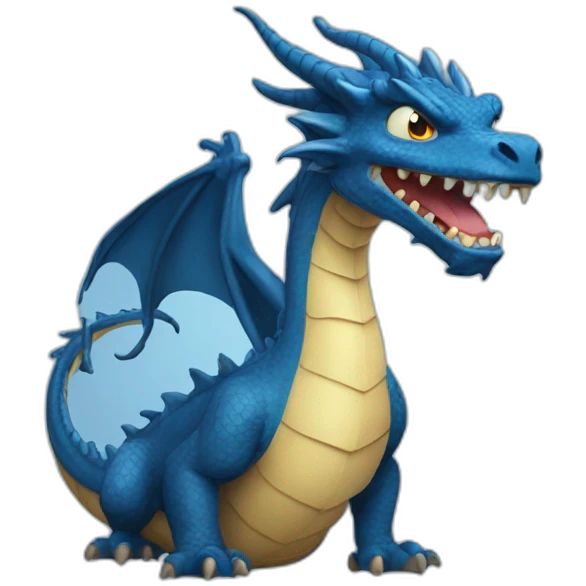 Blue dragon emoji
