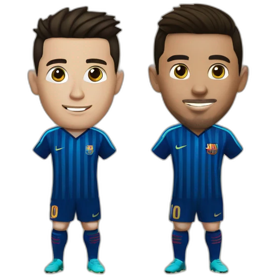 ronaldo et messi emoji