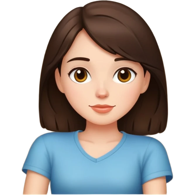 brunette girl relaxing on sofa emoji
