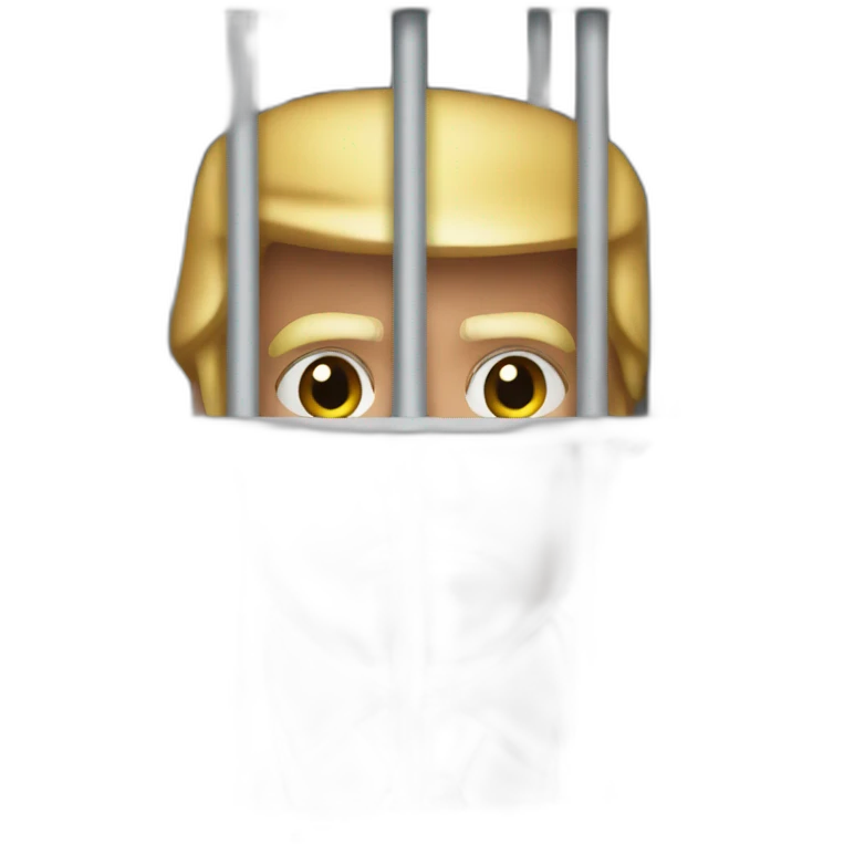 trump behind bars emoji