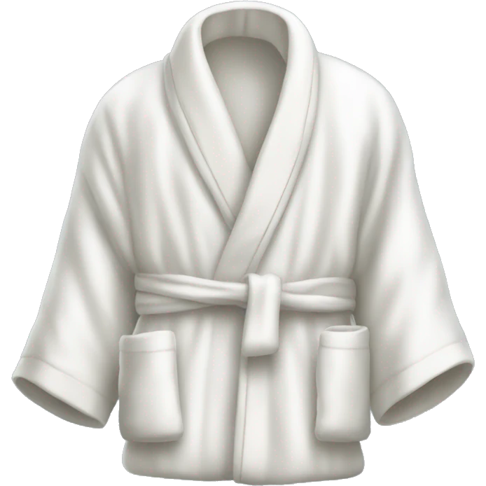 White silk slippers and robe emoji