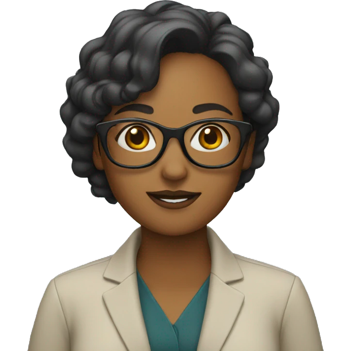 woman with glasses emoji