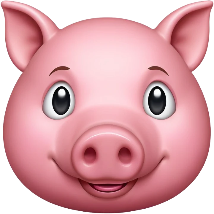 Pig's snout with a coin-shaped snout emoji
