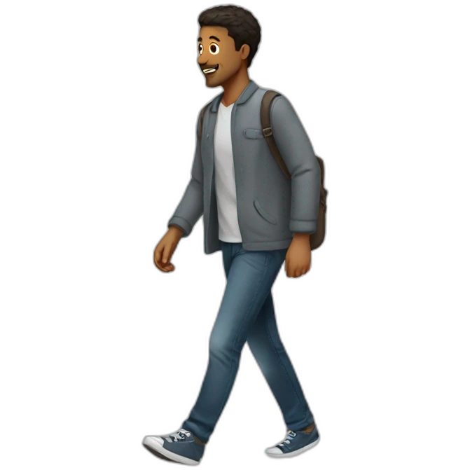guy walking emoji