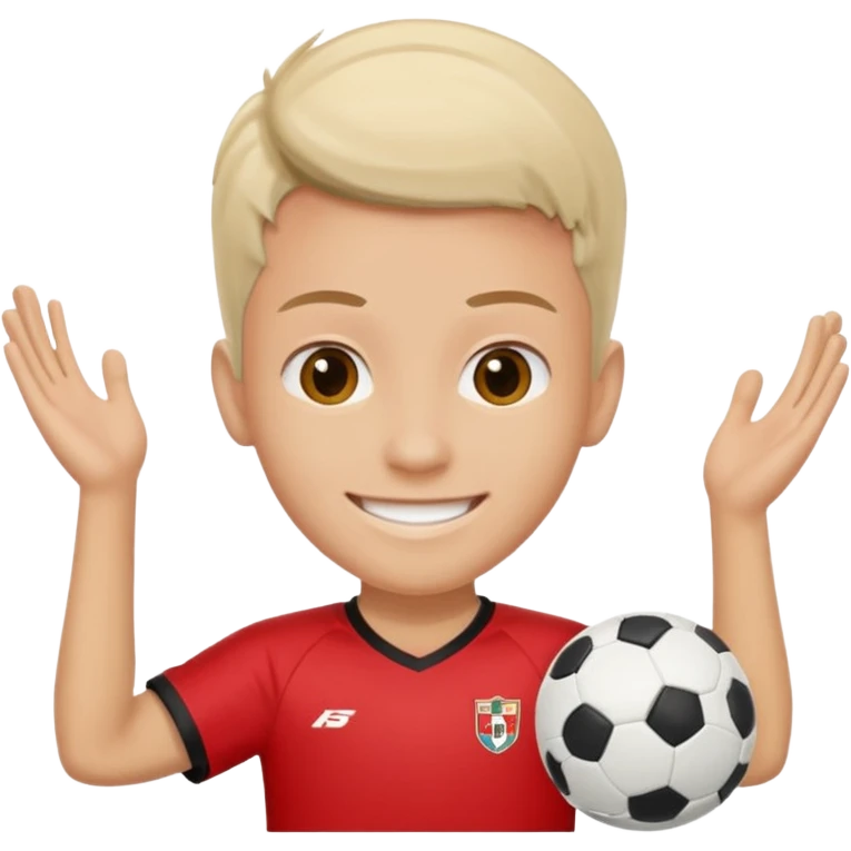 soccer fan (#00A3E0) and red (#F9423A) emoji