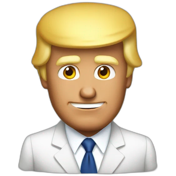 Donald trump qui rigole emoji