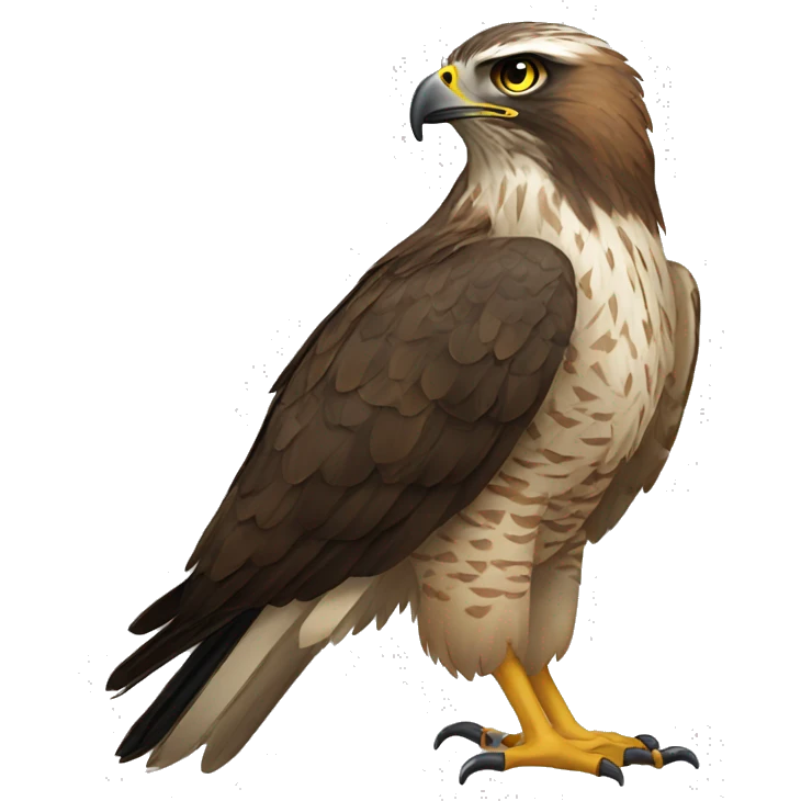 A hawk saying “tuah” emoji