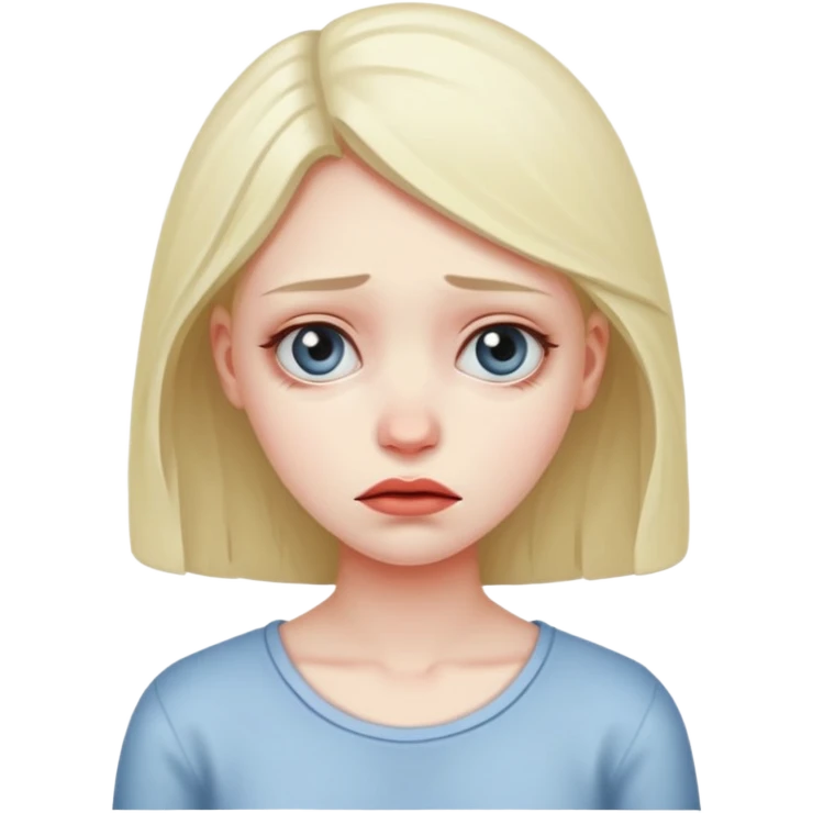 A girl in regret Regret   emoji
